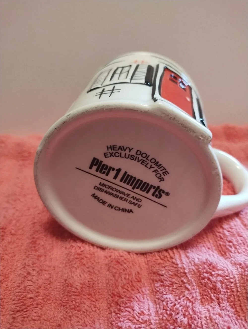 Pier One Home Sweet Home Ceramic Mug with Red Door